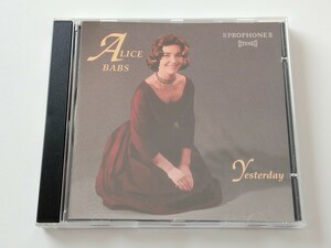 【美ジャケ美品99年SWE盤】Alice Babs / Yesterday CD PROPHONE RECORDS SWEDEN PCD050 アリス・バブズ,北欧ジャズ,Beatles,Close To You,