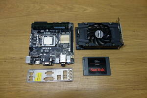 ゲーミングPC パーツ ASUS H11DI-PLUS CPU i5-7500 メモリー 8GB×2 SSD 250GB グラフィック GTX1060 inno3D 中古 ジャンク品 管理ZI-80