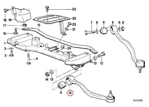 BMW E32 730i 735i 740iL 750iL フロント ロアアーム ロワアーム コントロールアーム 右 右側 31121139992 新品_画像2