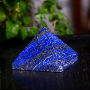 ■新入荷■Aaa + 最高　純粋な天然石　ラピスラズリ　ピラミッド　パワーストーン　45-50mm