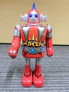 ポピー 宇宙鉄人キョーダイン スカイゼル ゼンマイ 2足歩行 ブリキ 1円~　S2819