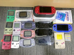 【ジャンク品】Nintendo DMG-01 ゲームボーイ AGB-001 アドバンス SONY PCH-1000 PSVITA PSP-1000 3000 3004 他 16個セット 1円~　S2788