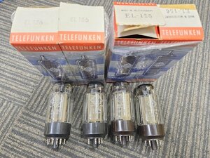 【動作未確認】TELEFUNKEN EL156 ジャンク扱い 真空管 4本セット 現状 テレフンケン 1円~　K0774