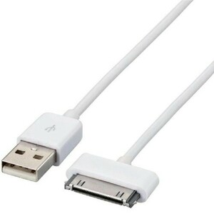 iPhone4/4S用 USBケーブル 1ｍ ホワイト