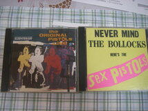 セックス・ピストルズ ,Never　Mind The Bollocks , the original pistols Live 、SID　VICIOUS　SID SINGS　中古パンクCD ３枚_画像1