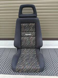 【1円～】乗り降りラクラク RECARO 旧LX-F！破れなし！ヘッドレストフィンタイプ！レカロ セミバケ 検SR-3/LS/SR3/LX-VF/SR-7F/純正