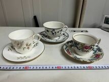 12B25 ROYAL DOULTON ロイヤルドルトン ティーカップ＆ソーサー 3点セット_画像1