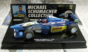 ★シューコレNr.24*Minichamps PMA*1/43*Benetton Renault B195/2 #1 1995 French GP*Michael Schumacher