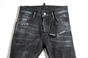 【新品/正規品】42 Dsquared2 ディースクエアード COOL GUY JEAN S74LB1037 バックポケットにロゴ入 ラグジュアリー ストレッチ デニム