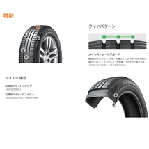 送料無料 ハンコック 夏 サマータイヤ HANKOOK Kinergy eco2 K435 165/45R15 68V 【4本セット 新品】_画像2