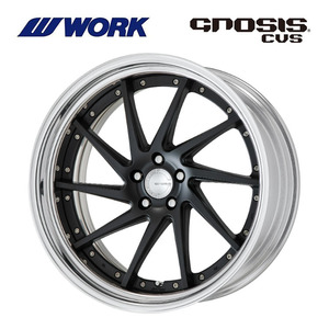 送料無料 ワーク GNOSIS CVS STEP RIM ミドルコンケイブ STANDARD Adisk 9J-21 +33～－19 5H-100 【4本セット 新品】