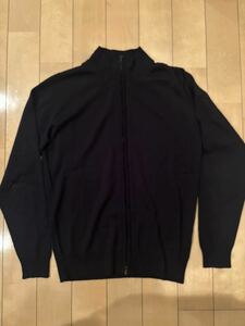 ジョンスメドレー　John Smedley ニット ジップアップ 黒　ブラック　サイズM