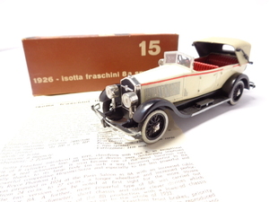 RIO 15 isotta fraschini 8a spyder 1926 リオ イソッタ フラスキーニ 8a スパイダー （箱付）送料別