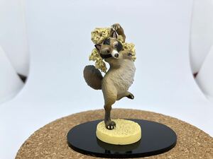 【鳥獣戯画 狸】miniQ 河鍋暁斎 画鬼盆景 フィギュア 海洋堂 KAIYODO