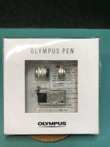 OLYMPUS PEN E-P3ミニチュア フィギュア 非売品 配布品 NOT FOR SALE オリンパス ペン カメラ シルバー 限定 ストラップ