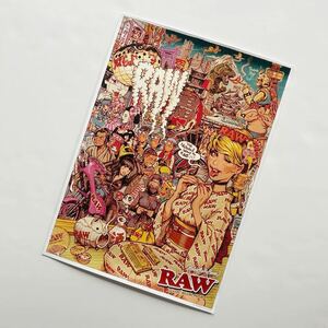 ◆送料無料◆新品　RAW オフィシャル非売品ポスター　ロッキンジェリービーン　手巻きタバコ