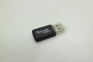 micro SD USB カードリーダー USB2.0 ブラック ② 送料84円～