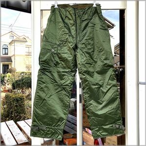 ★米軍 US NAVY 80s 82年 デッドストック A-1 デッキパンツ M　TROUSERS, EXTREME COLD WEATHER, IMPERMEABLE★ ミリタリー ビンテージ A-2