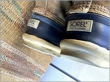 ★SOREL ソレル　カナダ製　スノーブーツ　プルオンタイプ　27cm位　スウェード　アメリカ買付★検 ビンテージ シューズ ビーン ガム_画像9