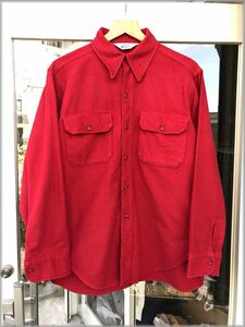 ★ウールリッチ　70s 80s　シャモアクロス　長袖シャツ　size L★検 ビンテージ usa製 ネルシャツ ワーク