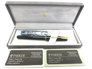【1-145】PARKER パーカー 万年筆 文具 未使用 グリーン