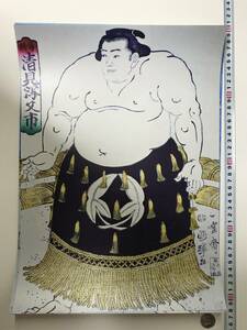 Art hand Auction Jetzt zum Schnäppchenpreis! Sumo-Ringer Ukiyo-e Poster 40 x 30, 8 cm 0168, Malerei, Ukiyo-e, Drucke, Andere