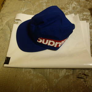 即決 supreme 18aw side panel camp cap royal