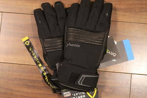 未使用即決★PHENIX DELTA Combi Leather Gloves フェニックス スキーグローブ (ブラック) Lサイズ　定価9790円