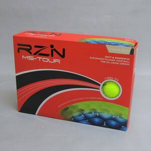 RZN GOLF MS-TOUR イエロー 1箱 12球 1ダース ボール 3ピース 2020年 レジン MSツアー ゴルフボール カラーボール