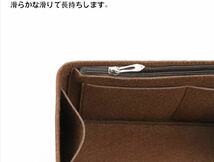 LOUIS VUITTON SPEEDY 30専用バッグインバッグ ルイヴィトン スピーディー30インナーバッグ フェルト素材_画像2