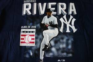 MLB　ニューヨーク・ヤンキース　#42　マリアノ・リベラ　Tシャツ　野球殿堂入り記念　クーパースタウン・コレクション　新品未使用タグ付