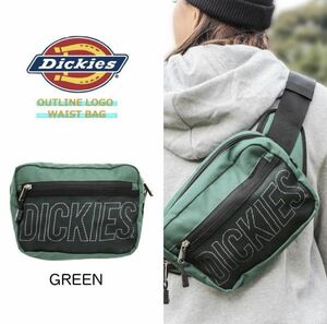 ディッキーズ ショルダーバック Dickies BAG ボディバッグ ウエストバッグ 斜め掛け　未使用（グリーン）