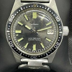 【K-1919】SEIKO セイコー ファーストダイバー 150m 6217-8001 デイト 17石 Cal.6217A イルカマーク 自動巻き メンズ 腕時計 ジャンク品