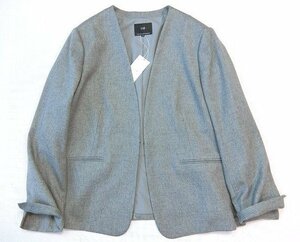 ■23区大きいサイズ44今季ウールライクカルゼノーカラージャケット/グレー40,700円■