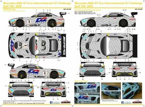 SKdecal SK24169 Mercedes AMG GT Evo International GT Challenge Gulf 12H 2022 RAM Racing