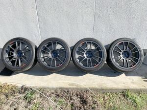 GTC01RR(ENKEI 18インチ9j+40 PCD100)+NT555(NITTO 255/35/R18) 4本セット ZN6 ZC6 ZN8 ZD8