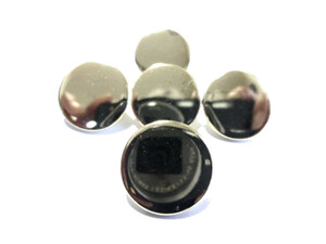 約15mm 6個入り ボタン シルバー色 プレ－ン 裏足 メタル 真鍮 金属 ボタン 手芸 ブレザ－ ジャケット ms294