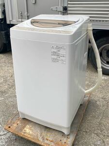 【直引OK】【2020年製】TOSHIBA 東芝電気洗濯機 AW-7G8（W） 7kg 浸透パワフル洗浄 風乾燥 STAR CRYSTAL DRUM 付属品有り