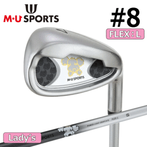 【レディース】M・U SPORTS 単品アイアン #8 703V5900【MUスポーツ】【8I】【IR】【FLEX：L相当】【Iron】