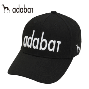 adabat メンズ ツイル キャップ ADBS-AC01【アダバット】【ゴルフ】【帽子】【M's】【フリーサイズ】【ブラック】【Cap/Visor】