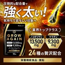 若々しい印象へ GROW AGAIN サプリメント 抜け毛対策 国内製造品_画像2