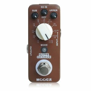 最落無し! Mooer Pure Octave / a44056　音色を犠牲にしない正確なポリフォニックオクターブを搭載したオクターバーペダル　1円