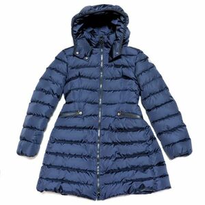 送料無料 美品 MONCLER キッズ ダウン 10anni 140cm ネイビー系 モンクレール コート アウター