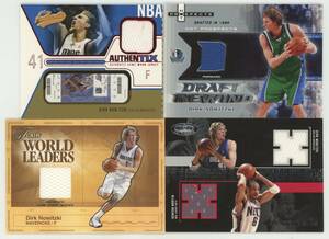 【Dirk Nowitzki/ノヴィツキー】Fleer SkyBox ジャージカード メモラビリアカード4枚セット⑫