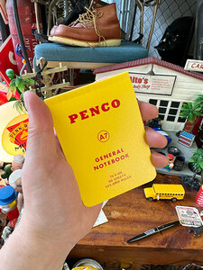 PENCO　ペンコ　ソフトPPノート　メモ帳　A7（イエロー）　5mm方眼　HIGHTIDE　ハイタイド ■ アメリカン雑貨 アメリカ雑貨