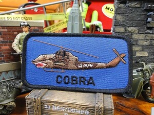 AH-1コブラ　ミリタリーワッペン（レクタングル） 　アメリカン雑貨 アメリカ雑貨