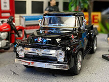 1956年フォード　F-100・ピックアップ　ダイキャストミニカー（ブラック） ■ アメリカン雑貨 アメリカ雑貨_画像3