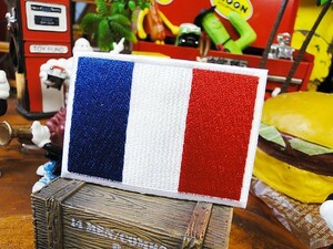 世界の国旗ワッペン（フランス） アメリカン雑貨 アメリカ雑貨 おしゃれ