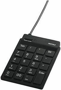 [ наличие . немного ] черный BUFFALO проводной тонкий цифровая клавиатура одиночный товар _ черный ступица имеется BSTKH08BK черный 