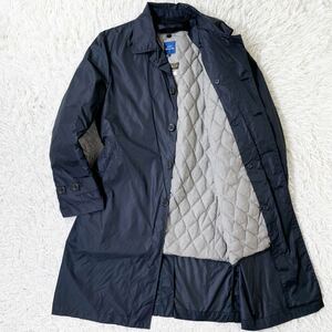 シップス×ロロピアーナ【希少850FIL】ロングコート Lサイズ SHIPS×Loro Piana キルティングダウンライナー super120's LIMONTA 濃紺